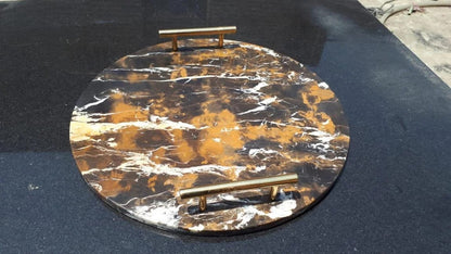 Luxury Epoxy Resin Tray – Decorative Art Tray